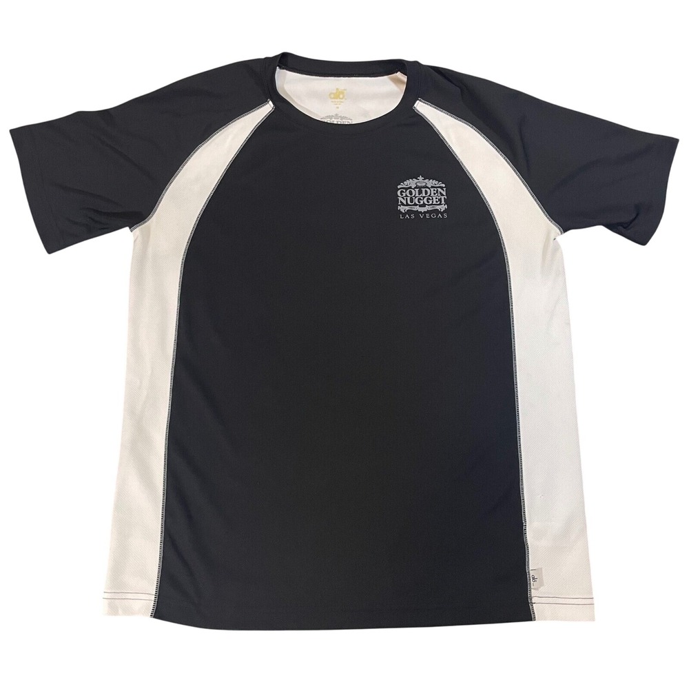 Alo Golden Nugget Las Vegas T-Shirt Athletic Black‎ White Tee Medium